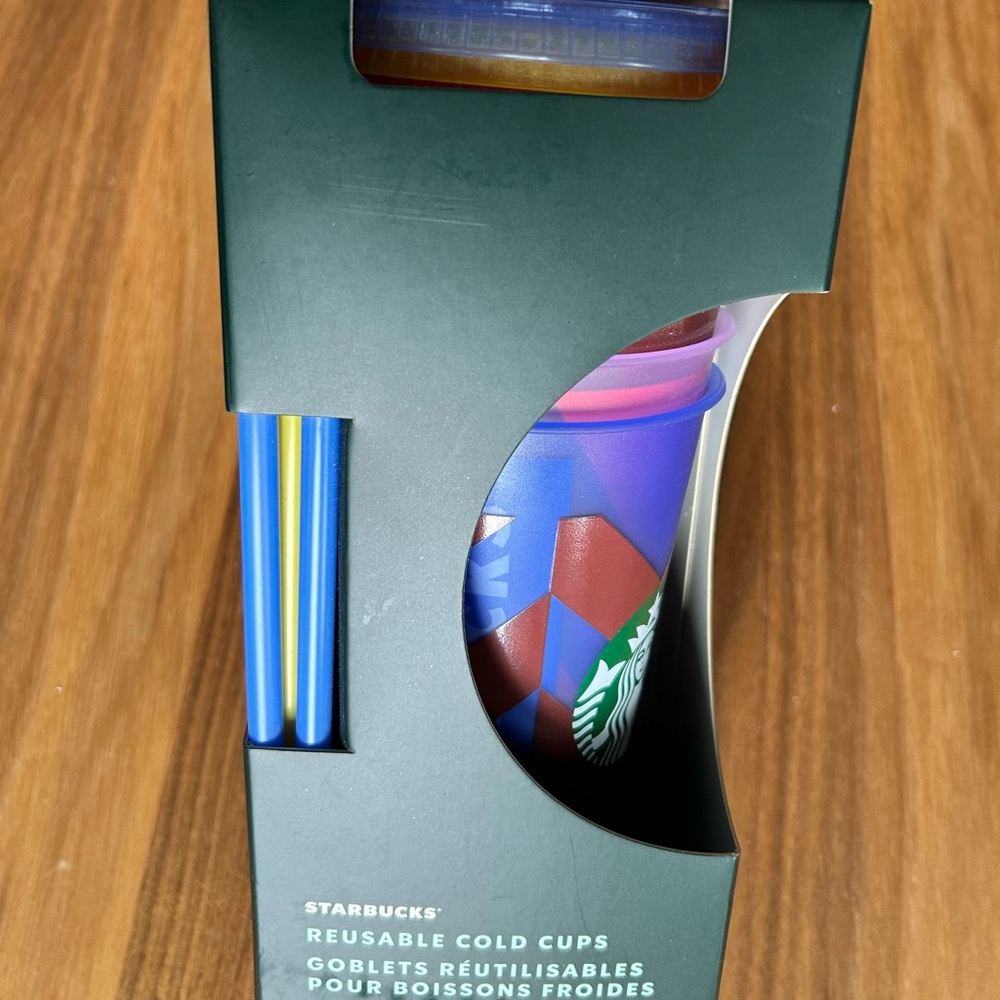 Limited Edition Starbucks 2020 Summer 5 Color Changing Reusable - Picture 2 of 6